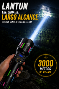 🔦 LINTERNA RECARGABLE DE 3000 METROS